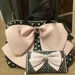 Matching Betsey Johnson Purse and Wallet